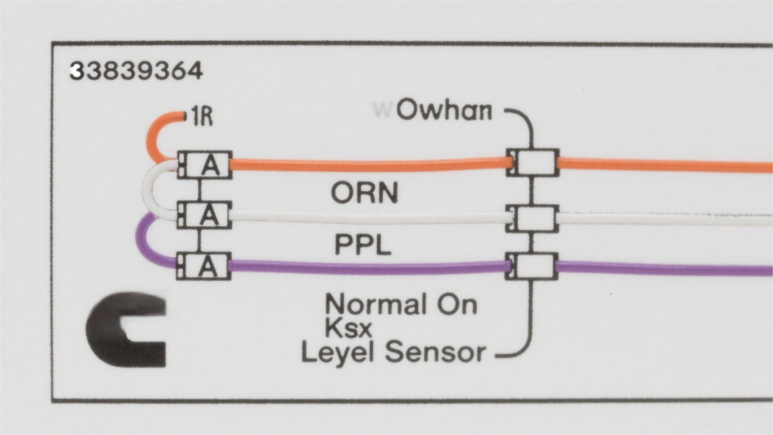 Cummins ISX Coolant Level Sensor 4383933 Wiring Diagram