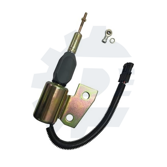 12V shut off solenoid 3991167 3964627 SA-4941-12 87420952 J991167 J932529 compatible with Hyundai Cummins 4BT engines and Case IH 1150H MX100 MX120 MX150 580M 1840 70XT 85XT 550G 586E 580SL 5120 5130 5140