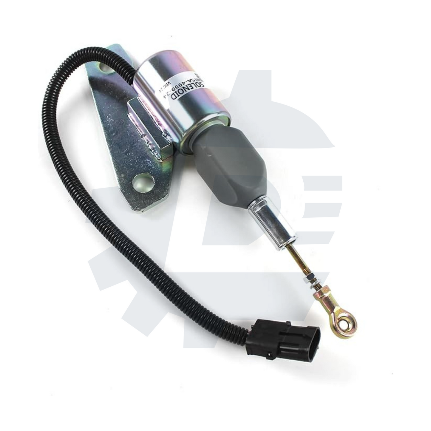 24V fuel shut off stop solenoid valve 3991625 SA-4959-24 3358076 5267132, compatible with Hyundai R200-5, R225-7, R335-7 excavators and Cummins 6BT 5.9 engines