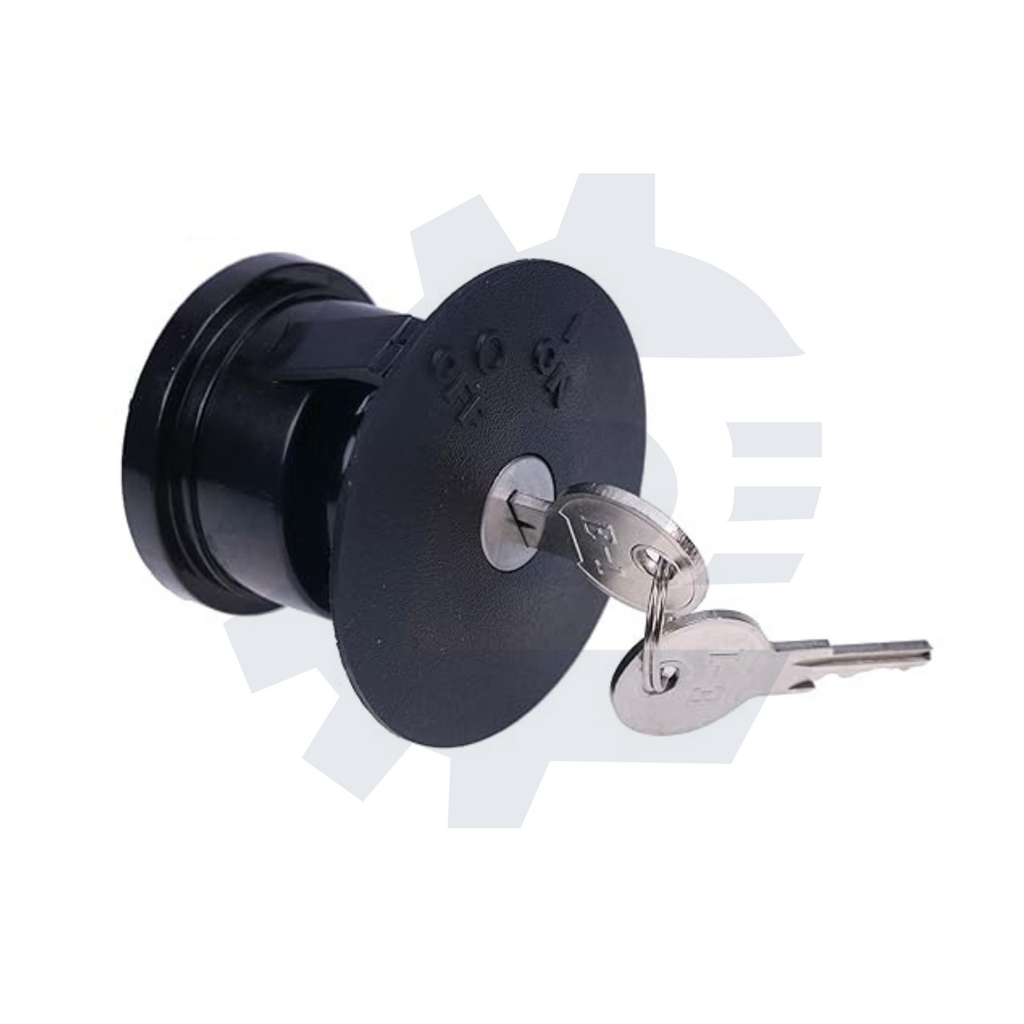 Upgraded starter ignition switch with umbrella key for EZGO RXV gas golf carts (2008-Up), 2-position 4-terminal, replaces 611284 603623, includes 2 spare keys and carabiner