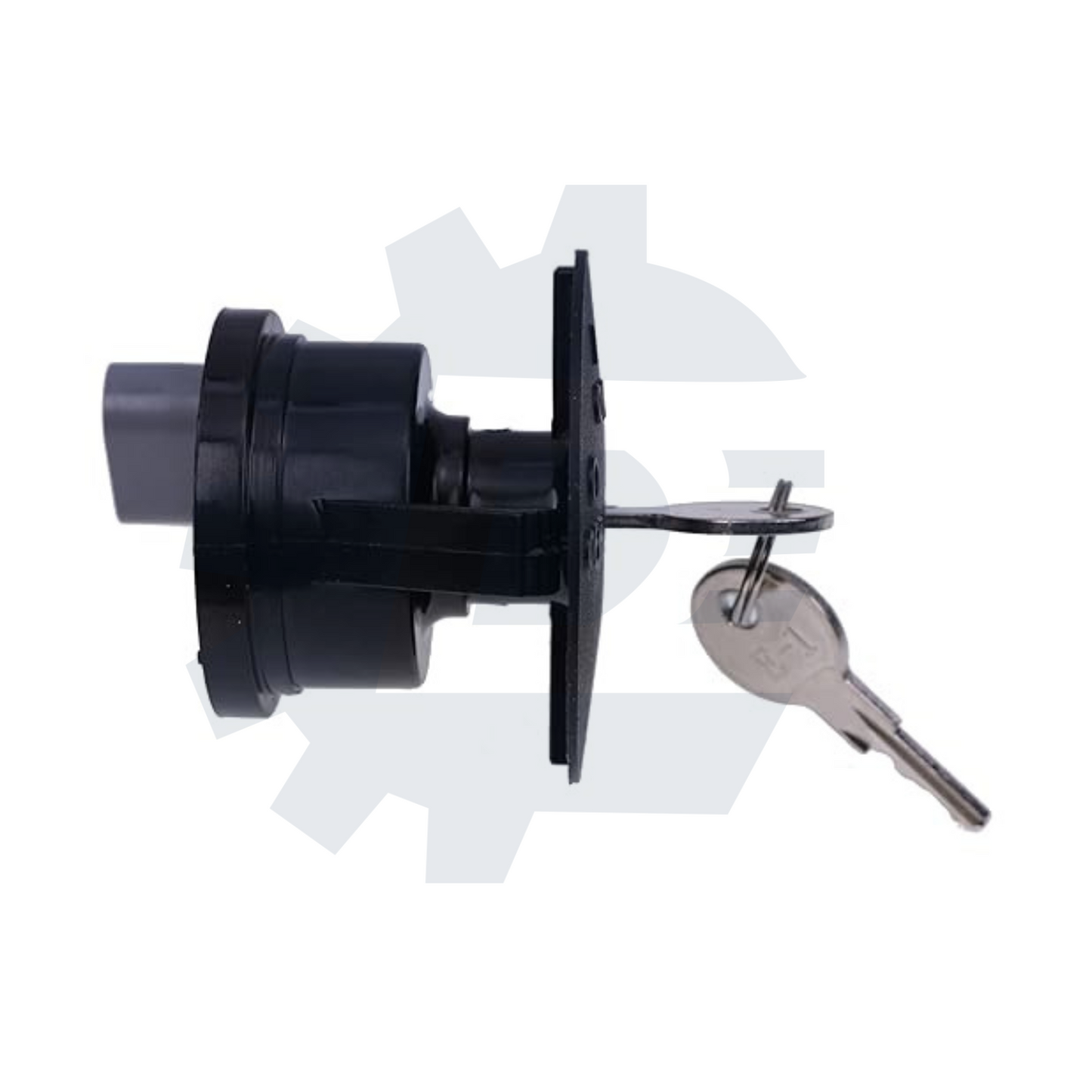 Upgraded starter ignition switch with umbrella key for EZGO RXV gas golf carts (2008-Up), 2-position 4-terminal, replaces 611284 603623, includes 2 spare keys and carabiner