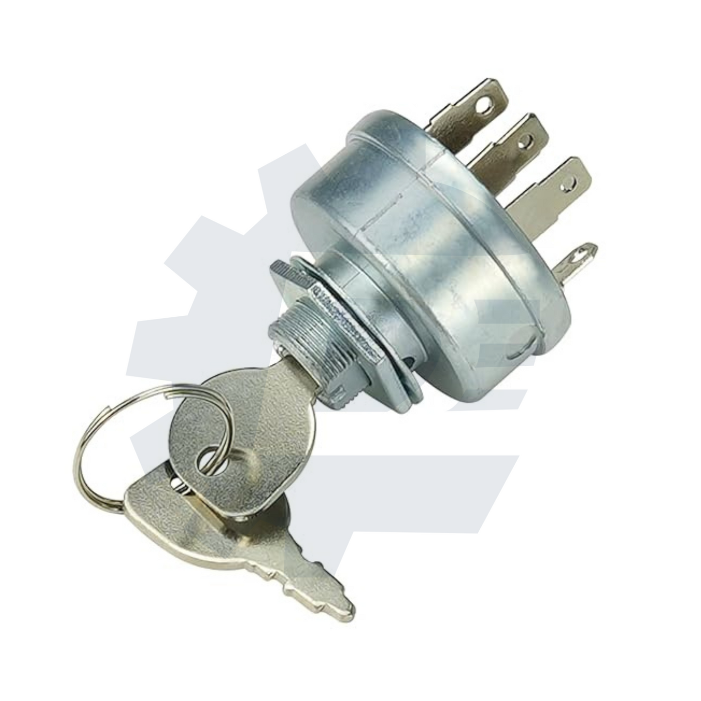 7-terminal 4-position ignition starter switch with 2 keys 725-1717 for Craftsman Husqvarna Poulan riding mowers, replaces 430-674 532140301