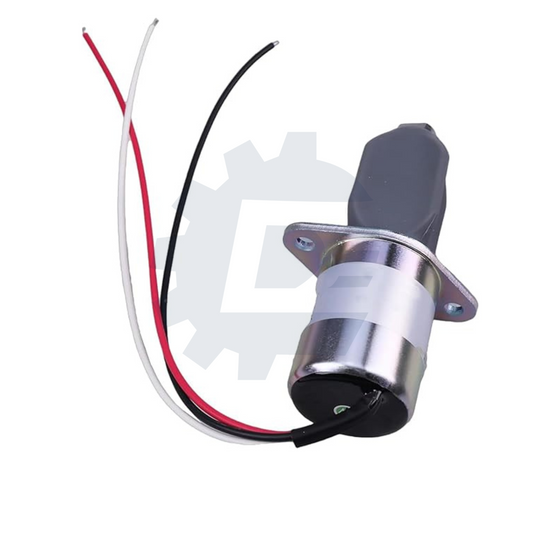SA-3725-12 12V fuel shutoff solenoid valve compatible with Mitsubishi L2E L3E S3L S4L K4N-D61KG, Mahindra Max 28, Tractor EC13 EC15 EC15B EC20 EC20B EC25 EC30, replacement 30A87-20402