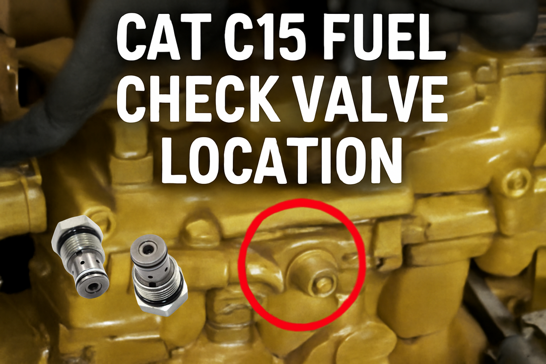 How to Locate and Replace the Fuel Check Valve on a CAT C15 Engine