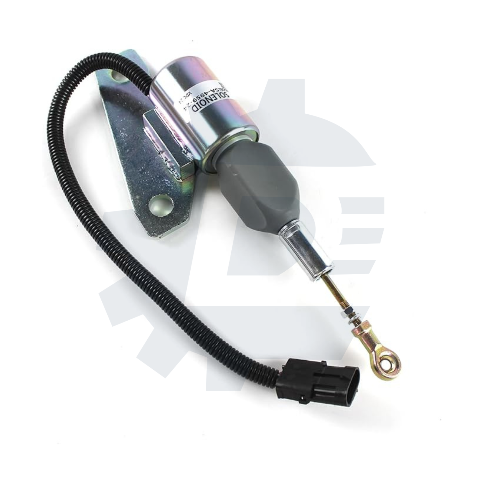 24V fuel shut off stop solenoid valve 3991625 SA-4959-24 3358076 5267132, compatible with Hyundai R200-5, R225-7, R335-7 excavators and Cummins 6BT 5.9 engines