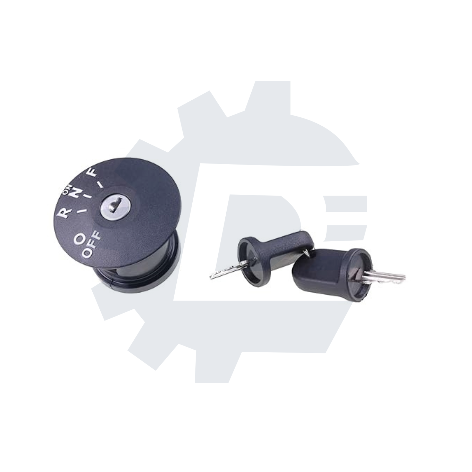 4-position 48V ignition key switch with 2 umbrella keys for EZ-GO RXV electric golf carts (2008-Up), replaces 605637 611283 609682
