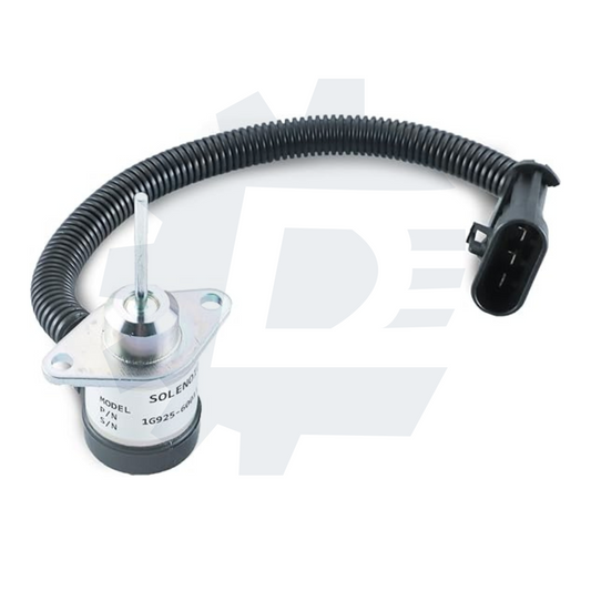 6691498 fuel shut off solenoid 1503ES-12A5UC4S 6691313 1G925-60011 compatible with Bobcat skid steer 425 428 430 435 325 328 329 and Bobcat excavator S205 S510 S530 S130 S150 S160 S175 12VDC