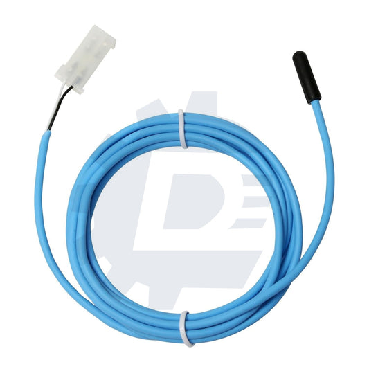 Blue 74-inch coil temperature sensor probe 337-60406-02 for commercial refrigeration units, replaces 334-60406-02