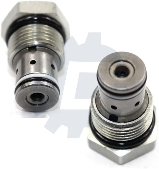 Caterpillar check valve assembly part #2812725. Fits a wide range of CAT equipment including Excavators (345B to 390D), Engines (C10, C12, C15, C18, 3406E), Motor Graders, Articulated Dump Trucks, Track-Type Tractors, Wheel Dozers, and more.