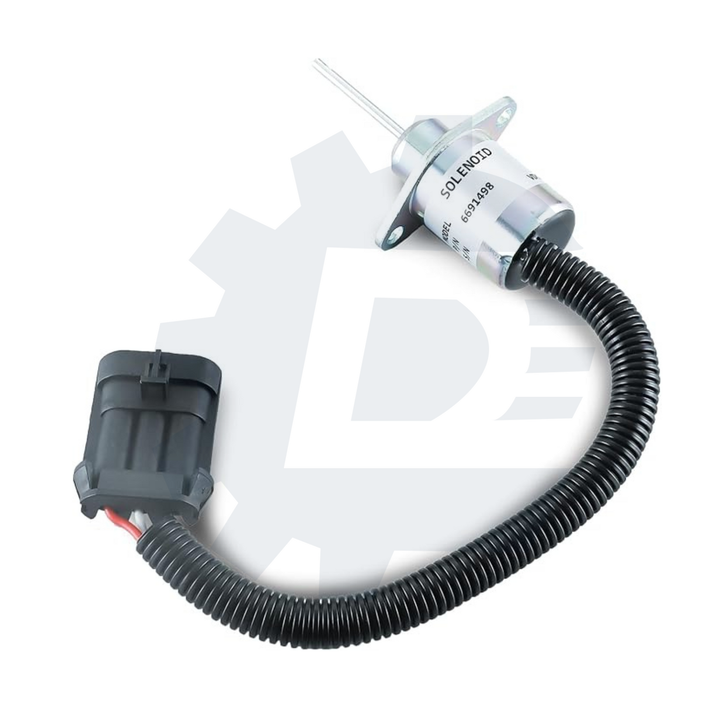 6691498 fuel shut off solenoid 1503ES-12A5UC4S 6691313 1G925-60011 compatible with Bobcat skid steer 425 428 430 435 325 328 329 and Bobcat excavator S205 S510 S530 S130 S150 S160 S175 12VDC