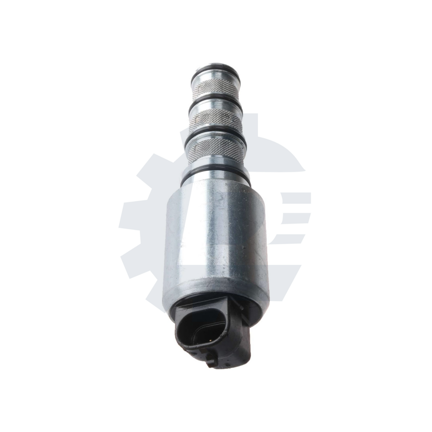 John Deere 12V solenoid valve part #AL158332, also compatible with #17616-6857. Fits John Deere tractor models 5080R, 5090R, 5100R, 6100, 6200, 6300, 6405, 6506, 6605, 6800, 7130, 7230, SE6010, and SE6320