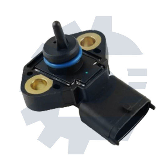Manifold Absolute Pressure (MAP) Sensor part numbers 0281006123, 0281006282, 0281006283, 0281002246, A0091534728, 41532028, compatible with Mercedes-Benz and Cummins diesel engines.